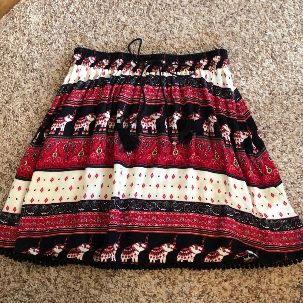 H&M Coachella Collection Elephant Skater Skirt